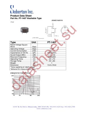 PT-1407 datasheet  